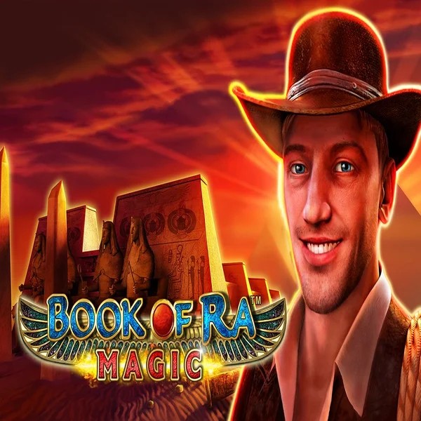 Slots logo of Book of Ra Magic from Greentube at Paf Casino