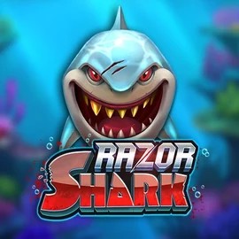 Razor Shark slot logo by Push Gaming at Paf Casino